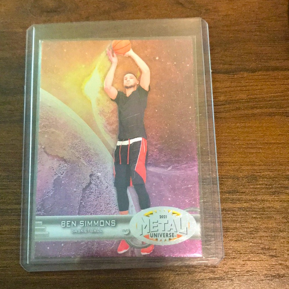 2021 metal universe skybox ben Simmons card